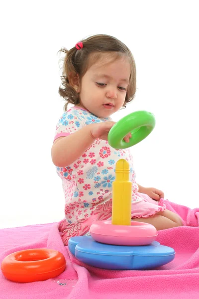 stock image Toddler playing with generic toy