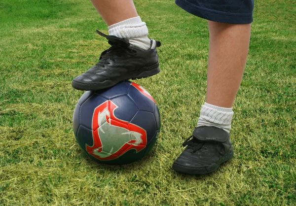 Close up of a soccer player — Stock Photo, Image