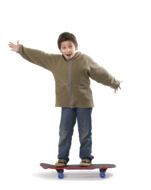 Cool skater boy clipart