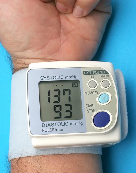 stock image Measuring the blood pressure