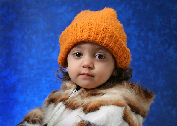 Toddler winter portrait — Stock Photo, Image