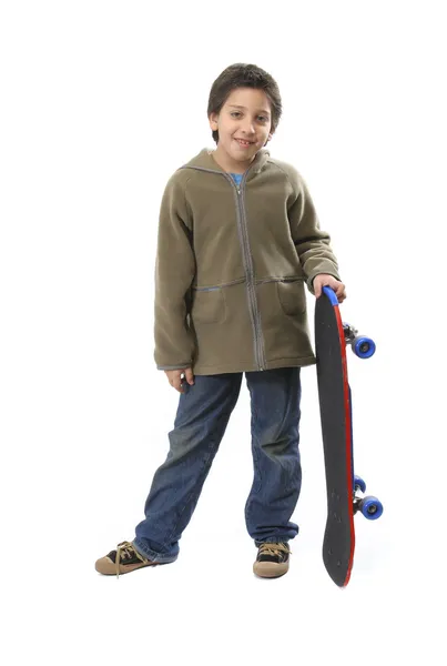 酷滑板少年 — 图库照片