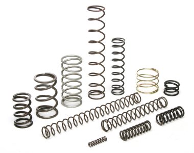 Various metal springs clipart