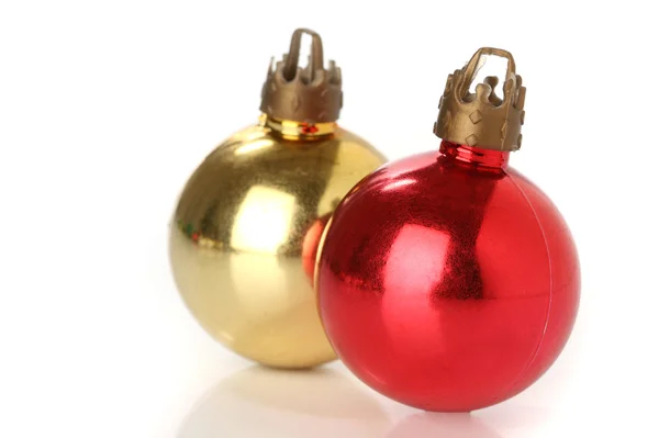 Duas bolas de Natal — Fotografia de Stock