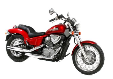 Red motorcycle clipart