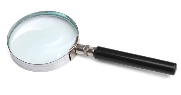 Magnifying glass over white — Stock Photo, Image