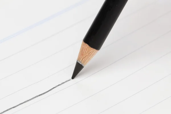 Ritning med en svart penna — Stockfoto