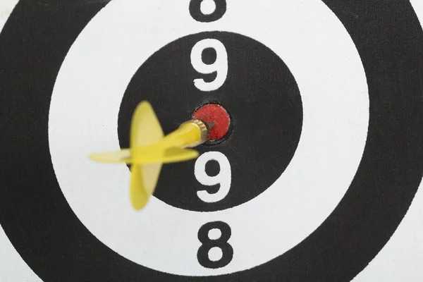 Dartboard bull´s eye. Isolated on white background — Stock Photo, Image