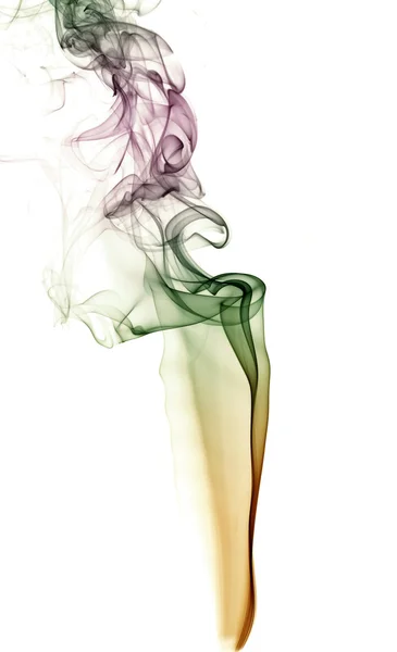 本物の煙のカラフルな抽象的な背景 — ストック写真