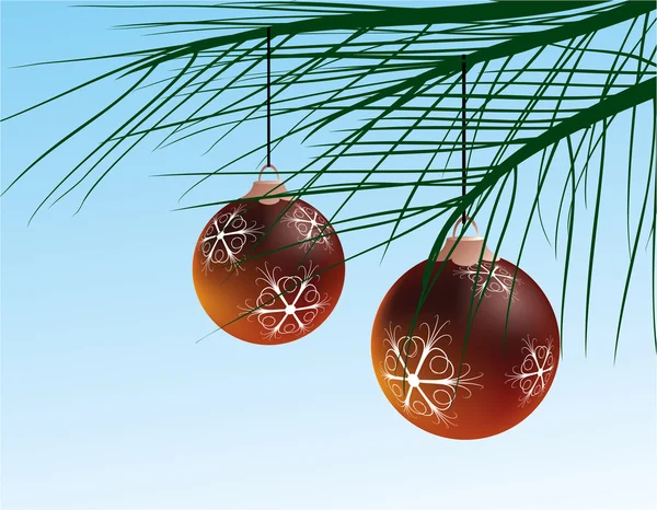 Zimową świątecznych dekoracji — Wektor stockowy