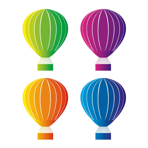 Horkovzdušný balón — Stockový vektor