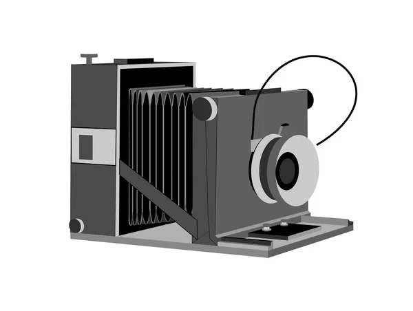 stock vector Old camera