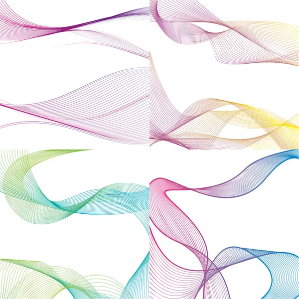 Vector set of abstract backgrounds. — Stock Vector