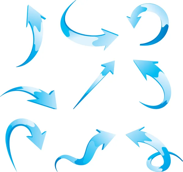Vector set of arrows. Stock Illustration