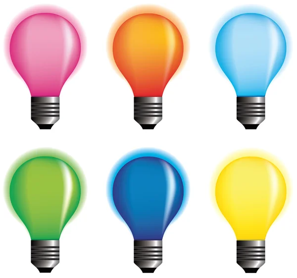 Vector color bulbs. Stock Illustration