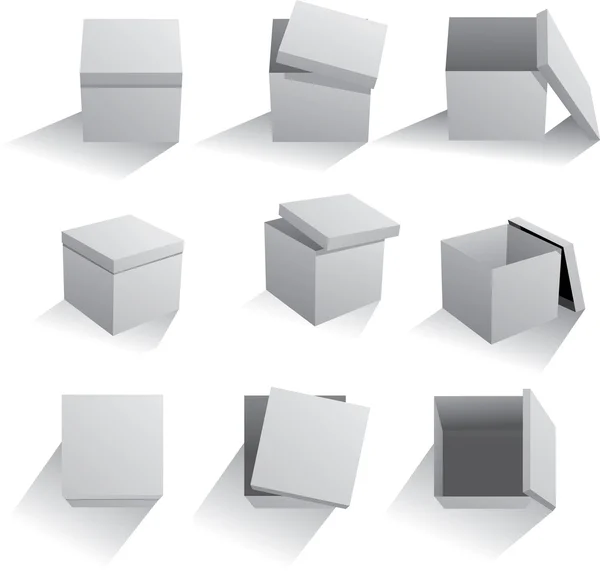 Boîtes en carton — Image vectorielle