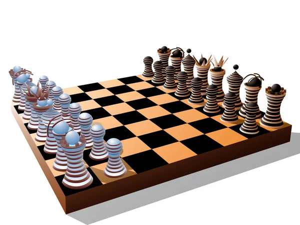 Απομονωμένες σκάκι — Διανυσματικό Αρχείο