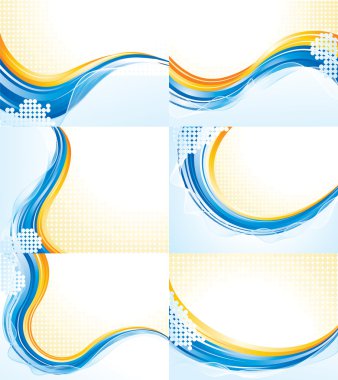 Wave patterns clipart