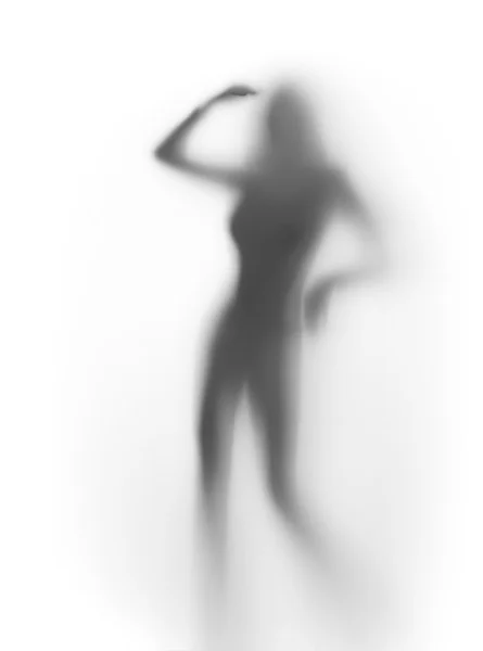Hermosa silueta de mujer bailarina, forma del cuerpo humano —  Fotos de Stock