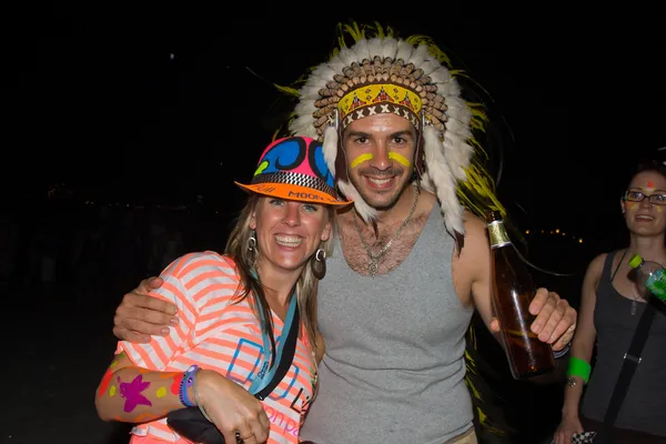 Full moon party — Stockfoto