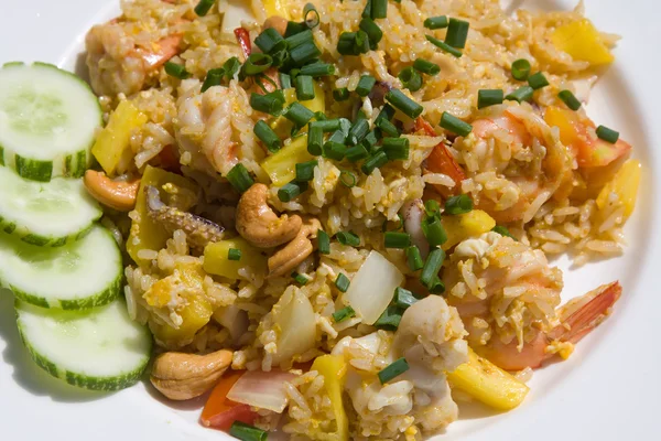 Рис с морепродуктами — стоковое фото