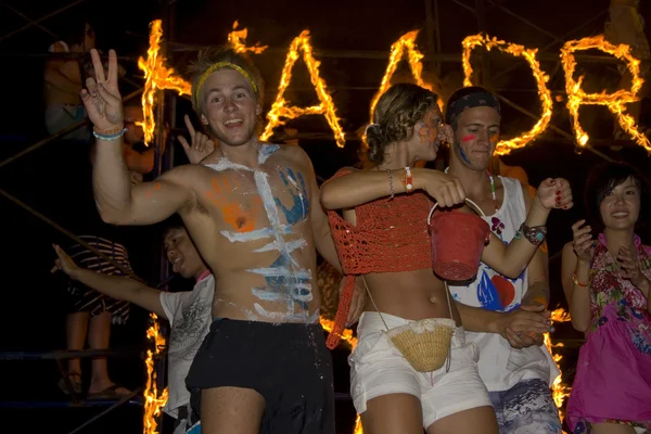 Full moon party — Stock fotografie