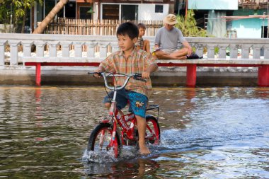 Flooding in Bangkok clipart