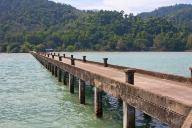 Jetty in Thailand clipart