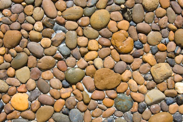 Tło z małych kamieni morskich — Zdjęcie stockowe
