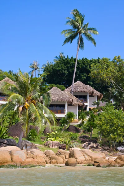 Dům na tropické pláži — Stock fotografie