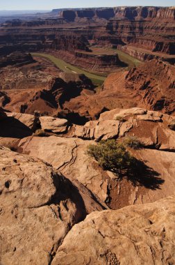 Dead Horse Point in full sunshine clipart