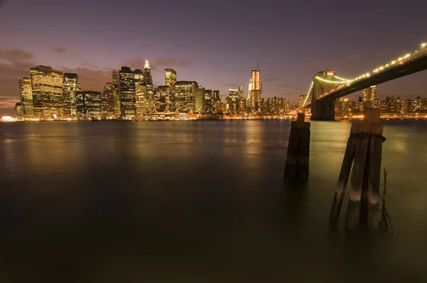 Mrakodrapy Manhattanu v new york city — Stock fotografie