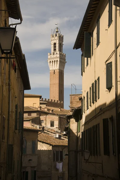 Torre Mangia a Siena, Italia — Foto Stock