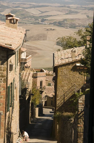 Un pueblo en Toscana, Italia — Foto de Stock