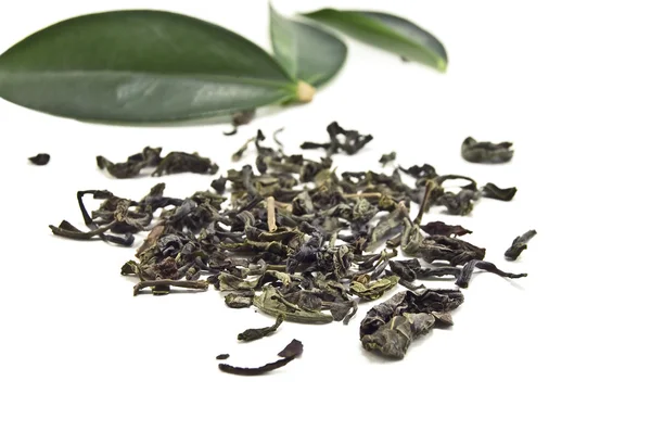 Сухой зеленый чай — стоковое фото