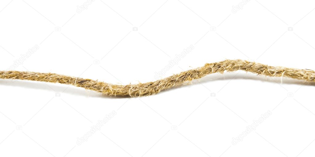 Rope on white