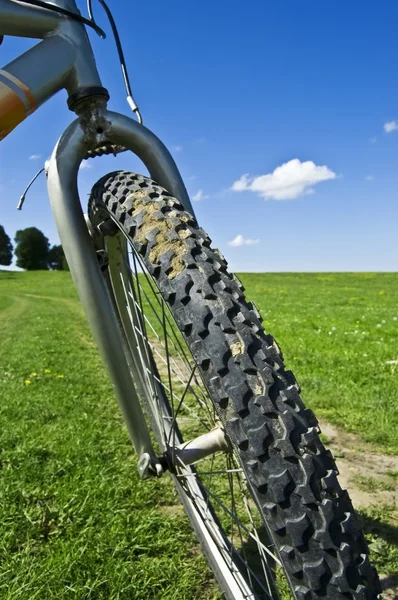 Rad eines Fahrrads — Stockfoto