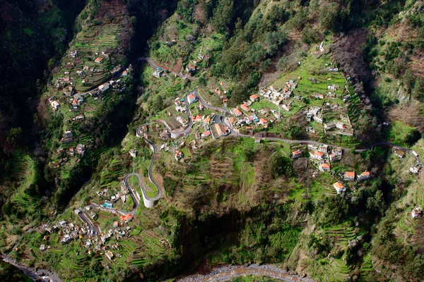 stock image Air view from village