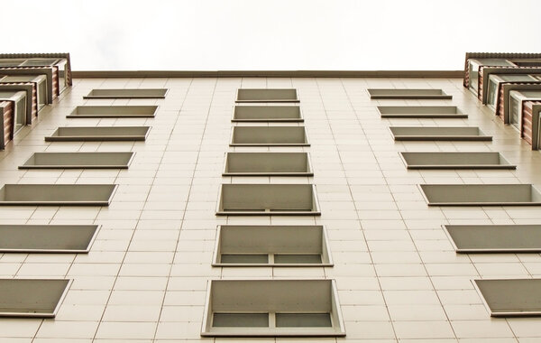 An up-view on a tall modern building