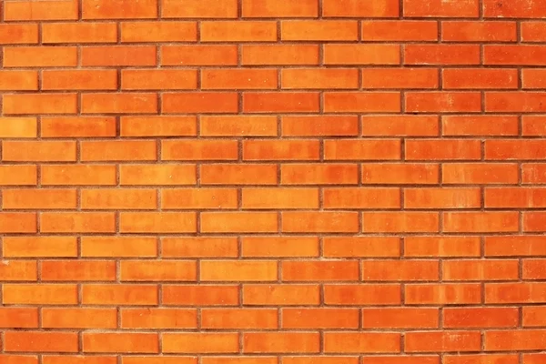 Apenas uma parede de tijolo vermelho, nada mais — Fotografia de Stock