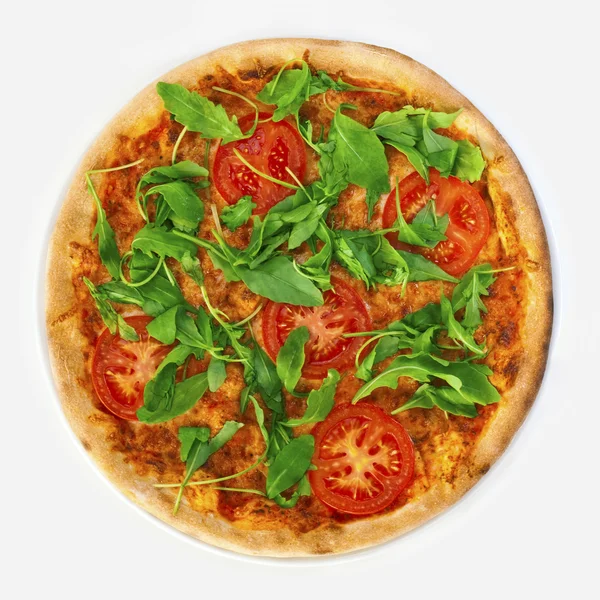 stock image Pizza Margharita with arugula