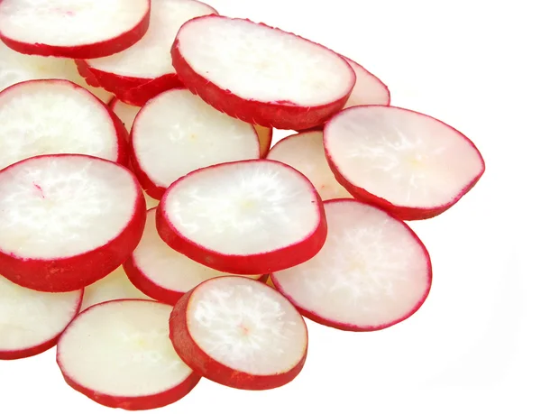 Slices of red raddish — Stock Photo, Image