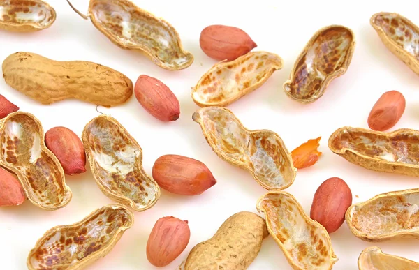 Split shells of peanuts — Stock Photo, Image