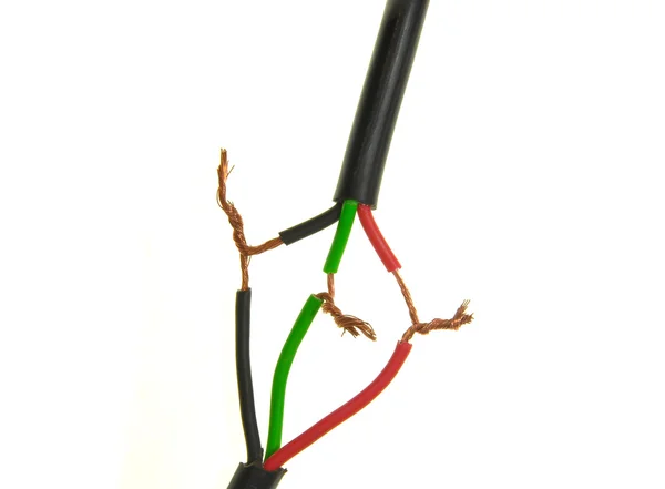 Połączenia przewodów elektrycznych — Zdjęcie stockowe