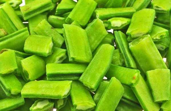 Pedaços cortados de feijão cluster — Fotografia de Stock