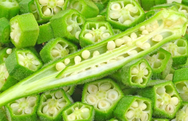 Pod ladyfinger Böl — Stok fotoğraf