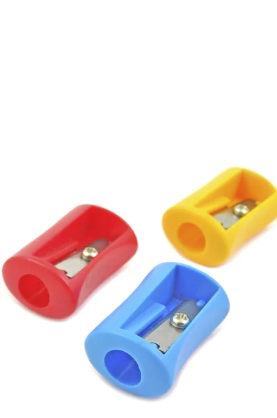 Three pencil sharpeners — Stock Photo, Image