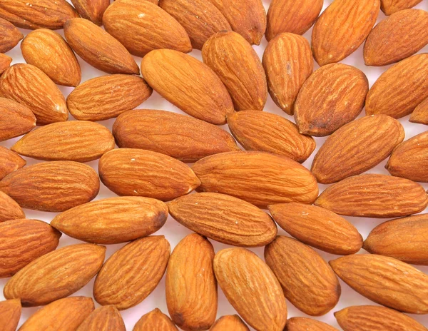 Arranged almonds — Stock Photo, Image