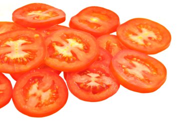 Slices of red tomato clipart