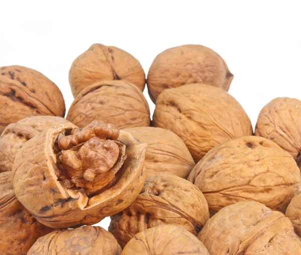 Open shell of walnut — Stock Photo, Image